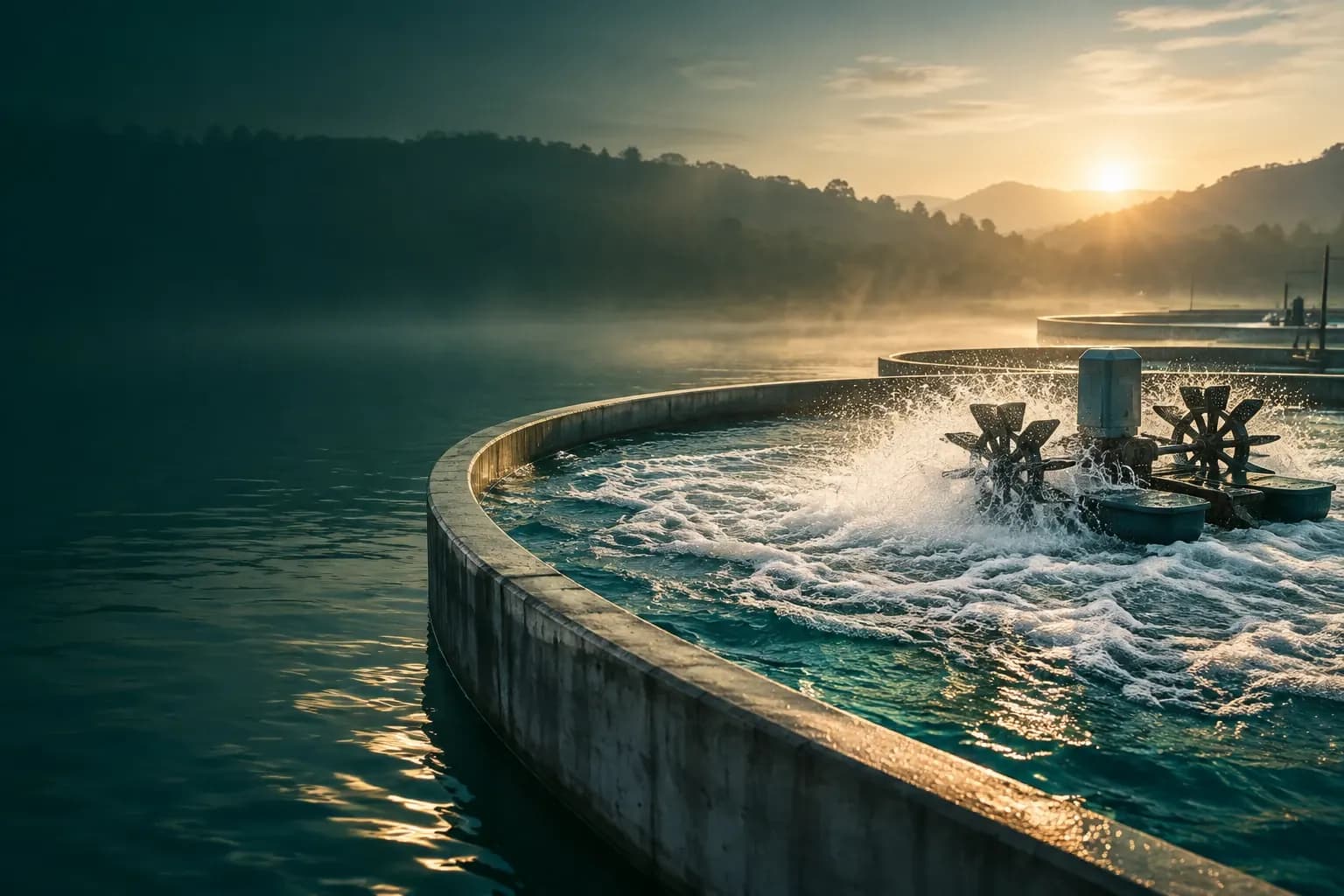 Fish farming pool monitoring