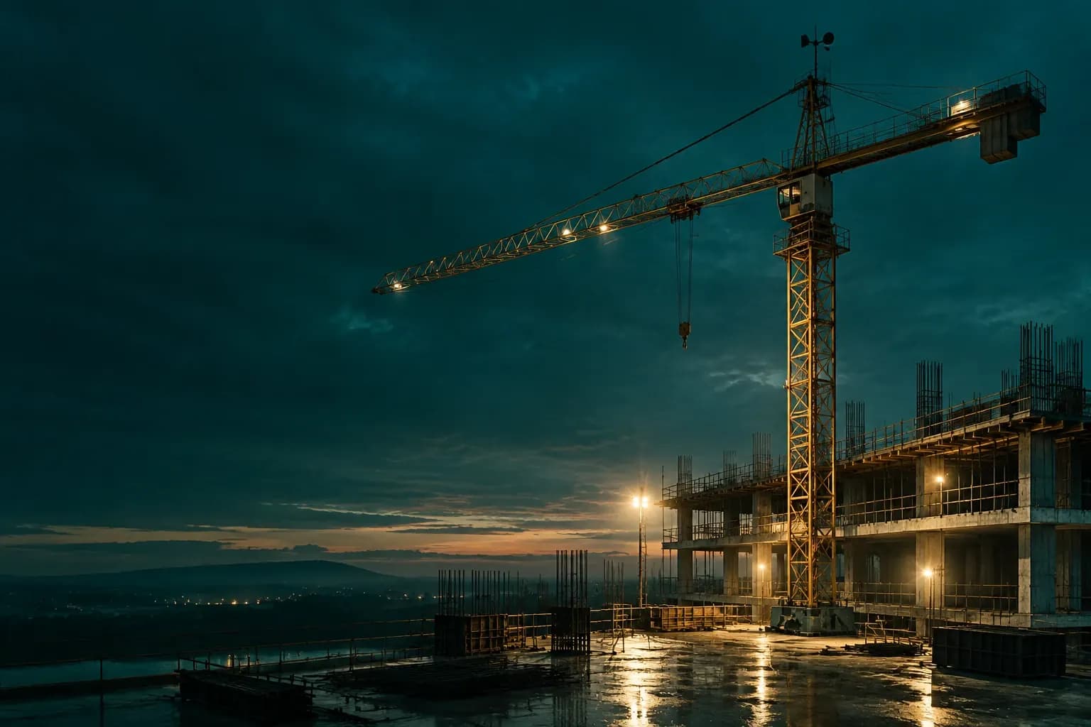 Tower crane and site equipment monitoring